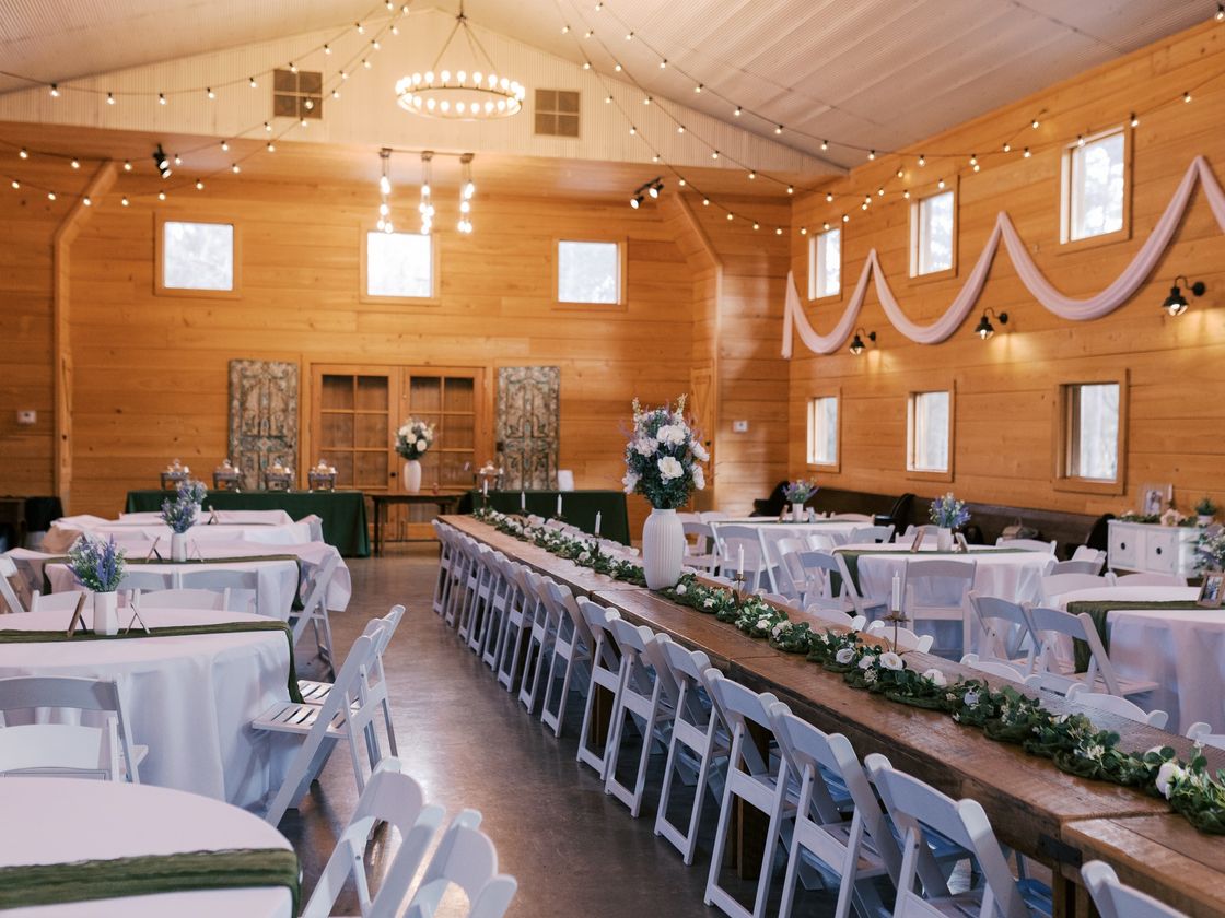 The event room at The Gin at Rasberry Greene